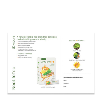 Sampling Card NeoLifeTea, in-house made colour copies / set of 15