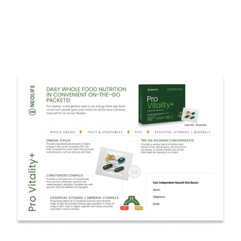 Sampling Card Pro Vitality, in-house made colour copies / set of 15